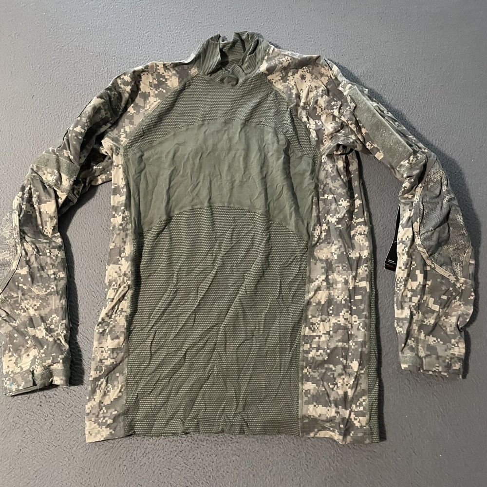 MASSIF Advanced Combat‎ Shirt Type-1 FR Mens Large Digital Camo Lg Multi Pocket